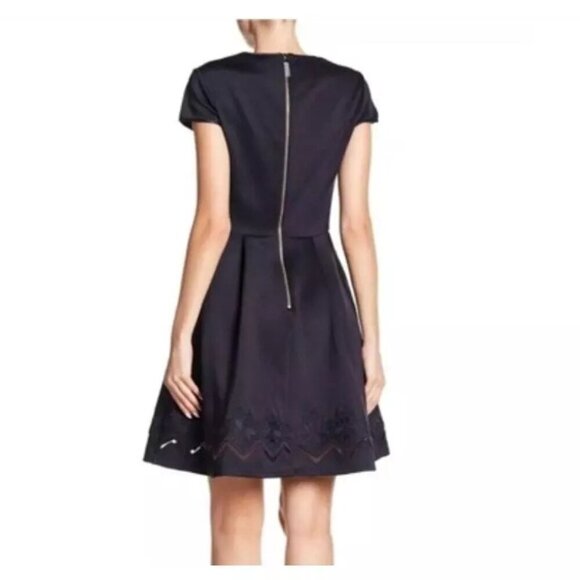 Ted Baker Dress US 6 Cheskka Lace and Mesh Skater Dress NWT $315 - Picture 3 of 15